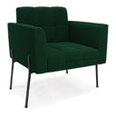 Ver imagem 2 de Namoradeira e 2 Poltronas Pé de Ferro Pto Elisa Bouclê Verde D03 - D'Rossi