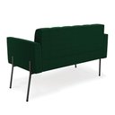 Ver imagem 5 de Namoradeira e 2 Poltronas Pé de Ferro Pto Elisa Bouclê Verde D03 - D'Rossi