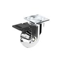 Ver imagem 1 de Rodízio Giratório Transparente com Freio Soprano 50mm