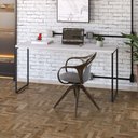 Ver imagem 1 de Mesa de Escritório Escrivaninha 150cm Dynamica Industrial C08 Branco Chess - Mpozenato