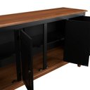 Ver imagem 3 de Balcão de Madeira Maciça 4 Portas - Cor: Preto