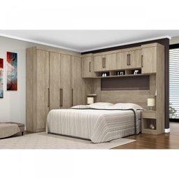 Guarda-Roupa Casal com Cabeceira 7 Peças Modena I Demóbile - 1 Guarda-Roupa Casal com Cabeceira 7 Peças Modena I Demóbile - 1