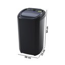 Ver imagem 7 de Máquina de Lavar Wanke 8,5kg Super Semi-automática Preto 220v - Lwbe085t3