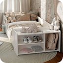 Ver imagem 4 de Mini Cama Infantil Montessoriana Aconchego com Nicho Branca