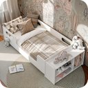 Ver imagem 5 de Mini Cama Infantil Montessoriana Aconchego com Nicho Branca