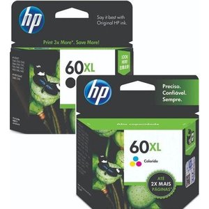 Cartucho De Tinta Hp 60xl Black E 60xl Color Original
