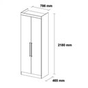 Ver imagem 7 de Guarda-Roupa Casal com Cabeceira 7 Peças Modena Ii Demóbile