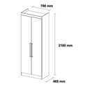 Ver mais imagens de Guarda-Roupa Casal com Cabeceira 7 Peças Modena Ii Demóbile