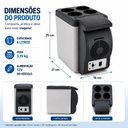 Ver imagem 7 de Mini Geladeira Refrigerador e Aquecedor 6 Litros Automotiva para Carro e Barco Profissional 12V