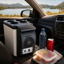 Ver imagem 2 de Mini Geladeira Refrigerador e Aquecedor 6 Litros Automotiva para Carro e Barco Profissional 12V