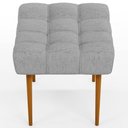 Ver imagem 7 de Puff Decorativo Para Sala De Estar Requinte L02 Linho Cinza - Lyam Decor