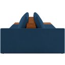 Ver imagem 2 de Sofá Ilha Modular para Sala 342cm com Puff Dublin K01 Veludo Azul Sintético Caramelo - Lyam Decor