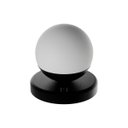 Ver imagem 4 de Abajur Luminaria de Mesa Dama Moderno com Globo Vidro e Lâmpada Branco Frio