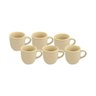Xícara para Chá de Cerâmica Medina Amarela 180ml – 6 Peças - 2