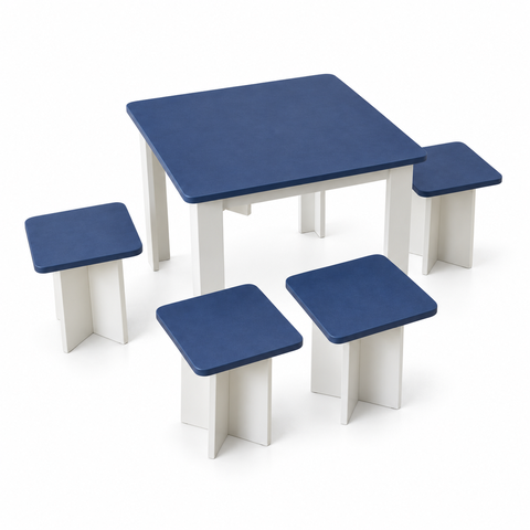 Mesinha Infantil com Banquetas em MDF