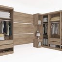 Ver imagem 3 de Guarda-Roupa Casal com Cabeceira 8 Peças Modena Vii Demóbile