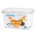 Ver imagem 1 de Potes Transparente Volare Rischioto 2l Retangular - 2,0 Litros - Panami