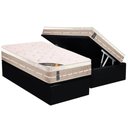 Ver imagem 1 de Cama Box Baú Solteiro: Colchão Molas Bonnel Castor Premium Tecnopedic + Base CRC Suede Black(