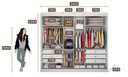 Ver imagem 4 de Guarda Roupa Casal com Espelho 3 Portas de Correr 6 Gavetas - Diamond - Móveis Novo Horizonte