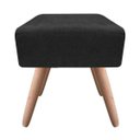 Ver imagem 2 de Puff Decorativo Ibiza Quadrado Suede - Preto