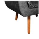 Ver imagem 6 de Poltrona Opala Corano Pés Palito - Corano Preto
