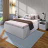 Kit Quarto Cama Queen com 2 Mesas de Cabeceira Branco Osaka Shop Jm - 1