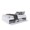 Kit Quarto Cama Queen com 2 Mesas de Cabeceira Branco Osaka Shop Jm - 4