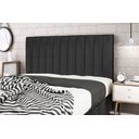 Ver imagem 1 de Cabeceira Casal King Jbe Moveis Leblon Marrom 195cm Para Cama Box 193cm Decoração Quarto - Preto