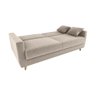 Sofá Cama Emília 2 Lugares 190cm Suede Bege Matrix - 4