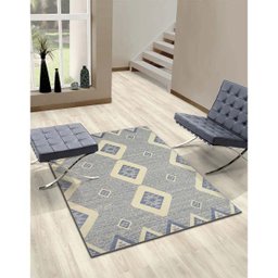 Tapete para Sala Supreme Lyre 03-28 Azul Claro 1,00x1,50M - Kriar Tapetes - 1