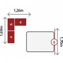 Ver imagem 5 de Guarda-Roupa Modulado Casal com Cabeceira 4 Portas 4 Gavetas Módena Xi Demóbile