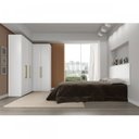 Ver imagem 2 de Guarda-Roupa Modulado Casal com Cabeceira 4 Portas 4 Gavetas Módena Xi Demóbile