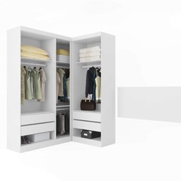 Guarda-Roupa Modulado Casal com Cabeceira 4 Portas 4 Gavetas Módena Xi Demóbile - 3