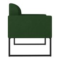 Ver imagem 4 de Poltrona Marisa Suede Base Metálica Preto D’Rossi - Verde