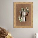 Ver imagem 2 de Quadro Decorativo Cozinha Bule Flores de Baunilha 33x24cm:moldura Branca