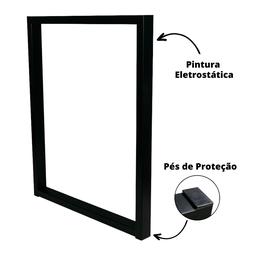 Pé Base para Mesa Estilo Industrial Ferro Reforçado c/ Barra Central 75x60x5cm - 2 Unidades - 2