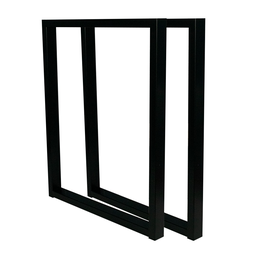 Pé Base para Mesa Estilo Industrial Ferro Reforçado c/ Barra Central 75x60x5cm - 2 Unidades - 5