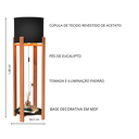 Ver imagem 3 de Luminária Abajur Austria com Mesinha Sala Leitura Quarto:preto