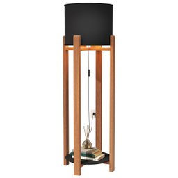 Luminária Abajur Austria com Mesinha Sala Leitura Quarto:preto - 2