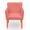 Ver imagem 4 de Kit com 2 Poltronas Cadeiras Elegante Confortável e Reforçada para Sala Carol Suede