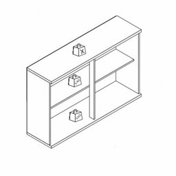 Armário Indekes Munique 2 Portas 120 cm 6154 - 2