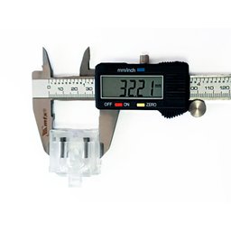 KIT 3 SUPORTES ACRÍLICO PARA CORTINA ROLÔ - MANUTENÇÃO - 1