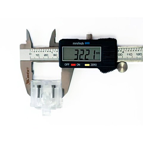 KIT 3 SUPORTES ACRÍLICO PARA CORTINA ROLÔ - MANUTENÇÃO