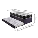 Ver imagem 2 de Bicama Box Baú Solteiro com Colchão Gransleep Ecoflex Molas Verticoil Suede Preto 88x188