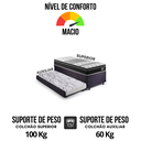 Ver imagem 7 de Bicama Box Baú Solteiro com Colchão Gransleep Ecoflex Molas Verticoil Suede Preto 88x188