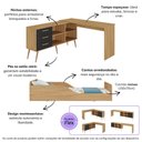 Ver imagem 3 de Kit Cama Infantil Montessoriana com Escrivaninha e Colchão Incluso Aura Multimóveis MP4822