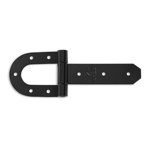 Dobradiça Ferradura Haste Curta N-7 35cm Forsul para Portão, Porteira e Porta Preta