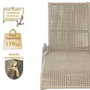 Ver imagem 4 de 1 Espreguiçadeira Catar e 1 Mesa Garden Fendi e Corda Náutica Trama Original Jardim Alumínio