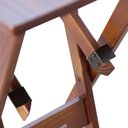 Ver imagem 4 de Mesa Bistrô Dobrável Madeira Padrão Imbuia - Tarimatã