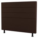 Ver imagem 3 de Cabeceira Cama Box Casal Malik 140cm Sintético Marrom - Abmaza